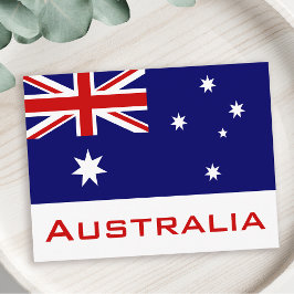 Flagge Australiens Postkarte
