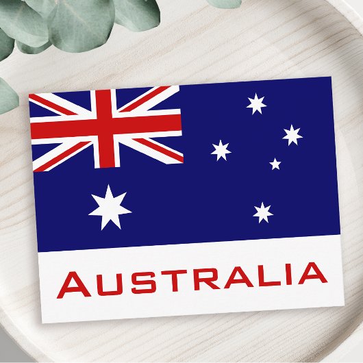 Flagge Australiens Postkarte