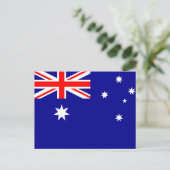 Flagge Australiens Postkarte (Stehend Vorderseite)