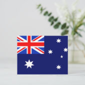 Flagge Australiens Postkarte (Stehend Vorderseite)