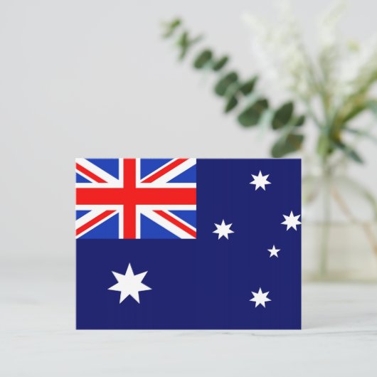 Flagge Australiens Postkarte (Stehend Vorderseite)