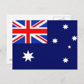 Flagge Australiens Postkarte (Vorne/Hinten)