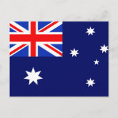 Flagge Australiens Postkarte (Vorderseite)
