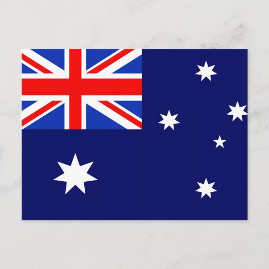 Flagge Australiens Postkarte (Vorderseite)