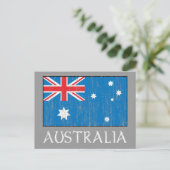 Flagge Australiens Postkarte (Stehend Vorderseite)