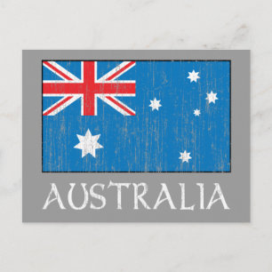 Flagge Australiens Postkarte