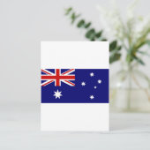 Flagge Australiens Postkarte (Stehend Vorderseite)