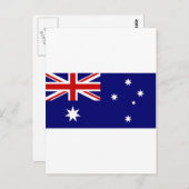 Flagge Australiens Postkarte (Vorne/Hinten)