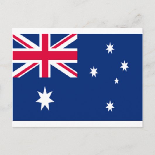 Flagge Australiens Postkarte (Vorderseite)