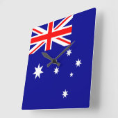 Flagge Australiens Quadratische Wanduhr (Winkel)