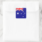 Flagge Australiens Quadratischer Aufkleber (Tasche)
