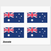 Flagge Australiens Rechteckiger Aufkleber (Blatt)