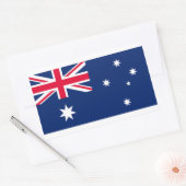 Flagge Australiens Rechteckiger Aufkleber (Umschlag)