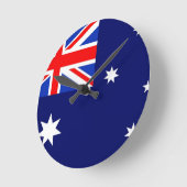 Flagge Australiens Runde Wanduhr (Winkel)