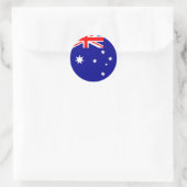 Flagge Australiens Runder Aufkleber (Tasche)