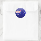 Flagge Australiens Runder Aufkleber (Tasche)