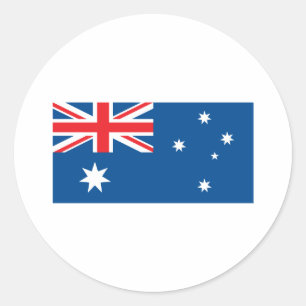 Flagge Australiens Runder Aufkleber