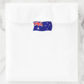 Flagge Australiens Runder Aufkleber (Tasche)