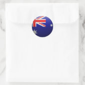 Flagge Australiens Runder Aufkleber (Tasche)