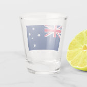 Flagge Australiens Schnapsglas (Rückseite)