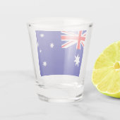 Flagge Australiens Schnapsglas (Rückseite)