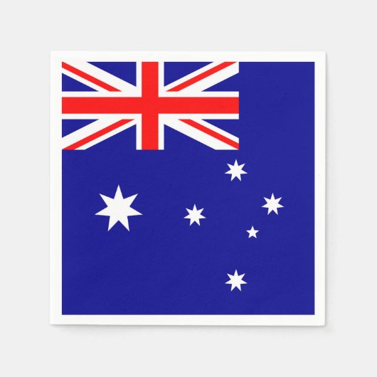 Flagge Australiens Serviette (Vorderseite)
