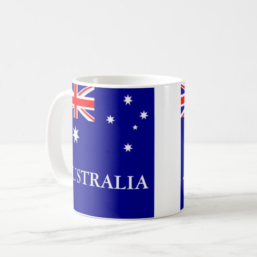 Flagge Australiens Tasse (Vorderseite Links)