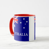 Flagge Australiens Tasse (Vorderseite Links)
