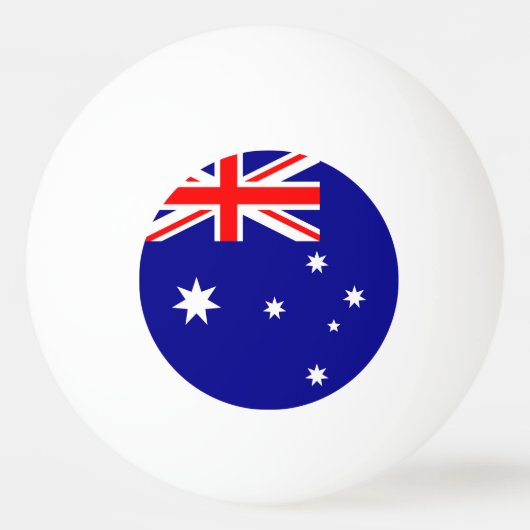 Flagge Australiens Tischtennisball (Vorderseite)