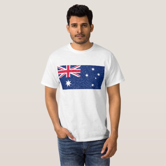 Flagge Australiens, Vintag T-Shirt (Vorne ganz)