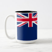 Flagge Australiens Zweifarbige Tasse (Links)