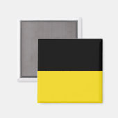 Flagge Baden-Württemberg (deutscher Staat) Magnet (Vorderseite/Rückseite)