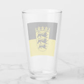 Flagge Baden-Württemberg Glas (Rückseite)