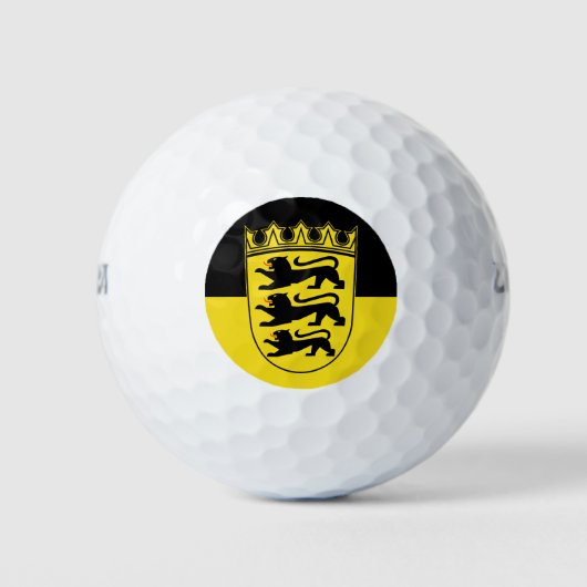 Flagge Baden-Württemberg Golfbälle (Vorderseite)