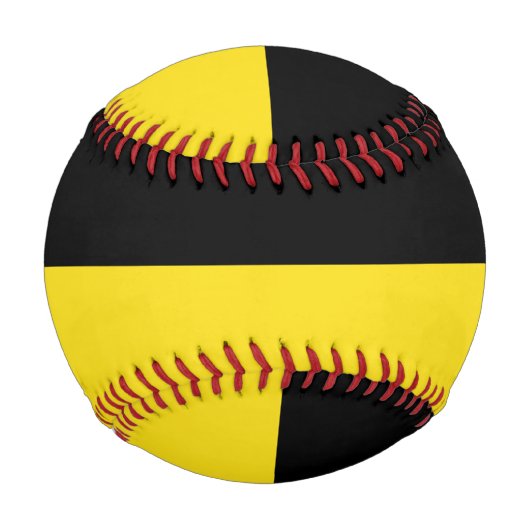 Flagge Baden-Württembergs (deutscher Staat) Baseball (Rückseite)