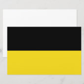 Flagge Baden-Württembergs (deutscher Staat) Briefpapier (Vorne/Hinten)