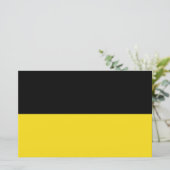 Flagge Baden-Württembergs (deutscher Staat) Briefpapier (Stehend Vorderseite)