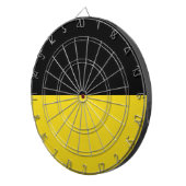 Flagge Baden-Württembergs (deutscher Staat) Dartscheibe (Vorderseite rechts)