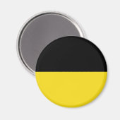 Flagge Baden-Württembergs (deutscher Staat) Magnet (Vorderseite/Rückseite)