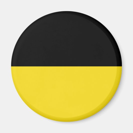 Flagge Baden-Württembergs (deutscher Staat) Magnet (Vorne)