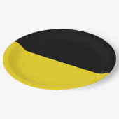 Flagge Baden-Württembergs (deutscher Staat) Pappteller (Schrägansicht)