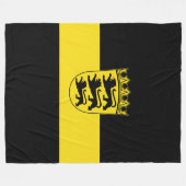 Flagge Baden-Württembergs Fleece Blanket (Vorderseite (Horizontal))