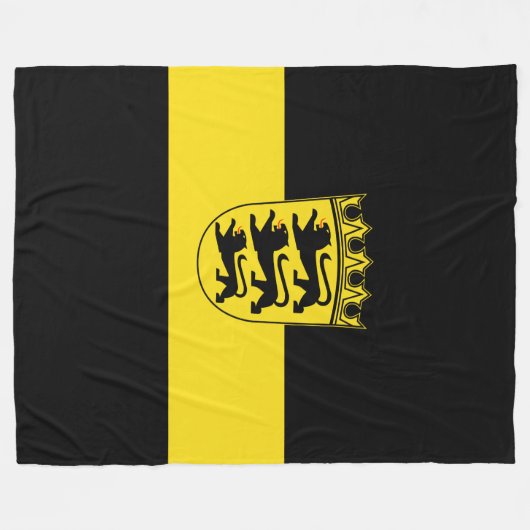 Flagge Baden-Württembergs Fleece Blanket (Vorderseite (Horizontal))