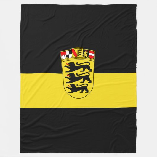 Flagge Baden-Württembergs Fleece Blanket (Vorderseite)