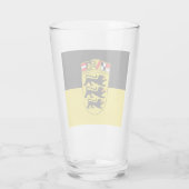 Flagge Baden-Württembergs Glas (Rückseite)