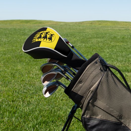 Flagge Baden-Württembergs Golf Head Cover Golf Headcover (In SItu)