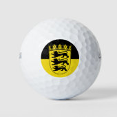 Flagge Baden-Württembergs Golfbälle (Vorderseite)