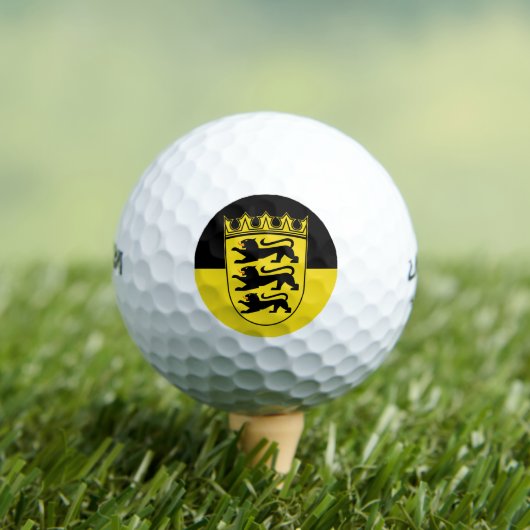 Flagge Baden-Württembergs Golfbälle (Insitu T-Shirt)