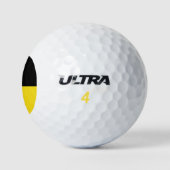 Flagge Baden-Württembergs Golfbälle (Logo)