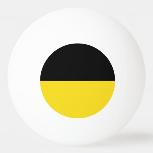 Flagge Baden-Württembergs Pong Ball Tischtennisball (Vorderseite)